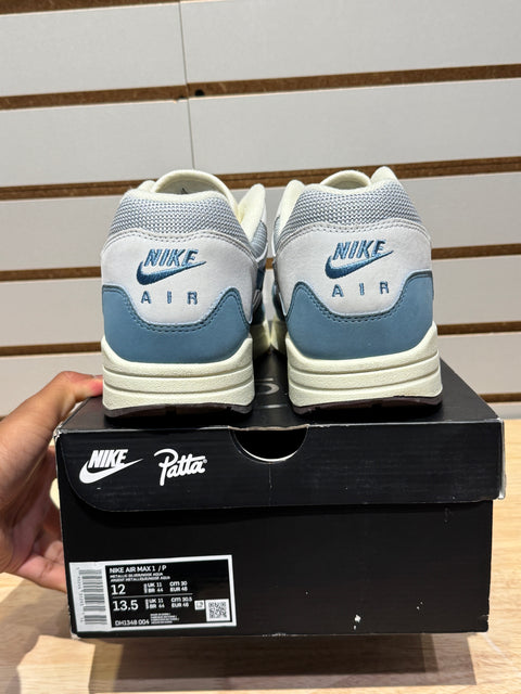 Nike Air Max 1 Patta Waves Noise Aqua (With Bracelet) Sz 12