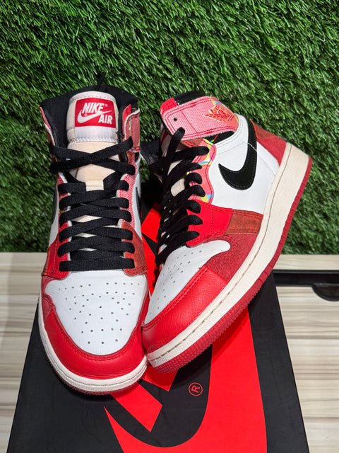 Jordan 1 Retro High OG Spider-Man Across the Spider-Verse (GS) Sz 6Y