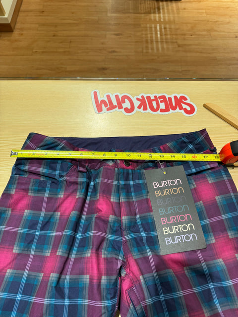NWT Women's Burton Society Hex Radiant Plaid Pants Sz L