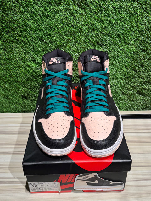 Jordan 1 Retro High Black Crimson Tint Sz 12