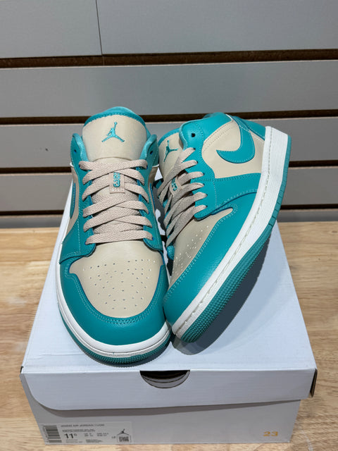 Jordan 1 Low Tropical Teal (Women's) Sz 10