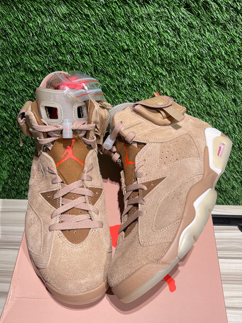 Jordan 6 Retro Travis Scott British Khaki Sz 10.5M