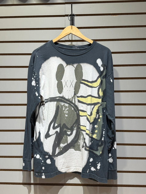 Travis Scott Cactus Jack + Kaws For Fragment L/S Tee Sz L