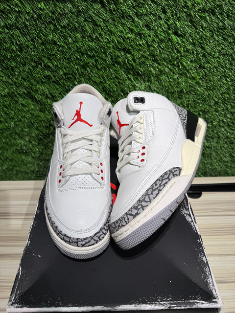 Jordan 3 Retro White Cement Reimagined Sz 9