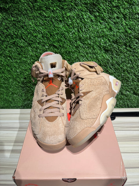 Jordan 6 Retro Travis Scott British Khaki Sz 7M