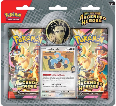 2026 Pokémon Mega Evolution Ascended Heroes Larry's Komala Blister Pack
