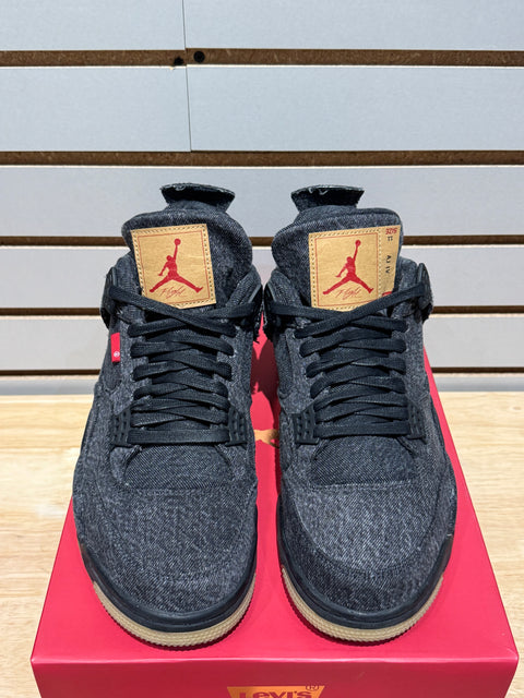 Jordan 4 Retro Levi's Black (Levi's Tag) Sz 11