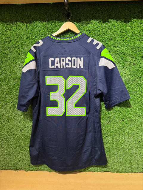 Nike NFL Seahawks #32 Chris Carson Jersey Sz L