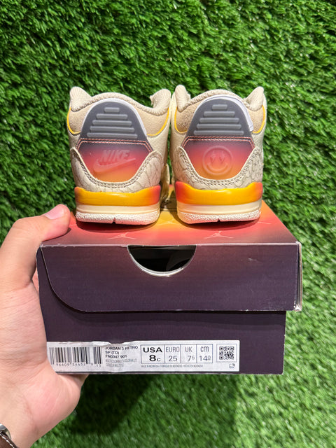Jordan 3 Retro SP J Balvin Medellín Sunset (TD) Sz 8C