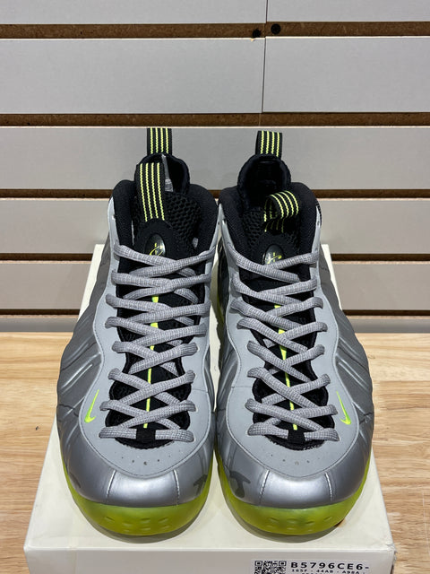 Nike Air Foamposite One Silver Volt Camo Sz 11