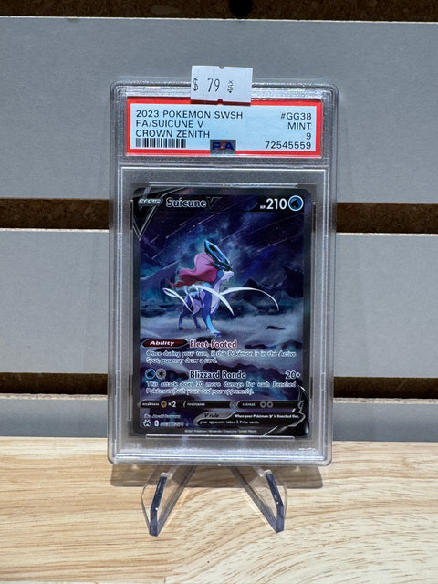 Pokémon Suicune V - SWSH: Crown Zenith: Galarian Gallery (CRZ:GG) #GG38 PSA 9