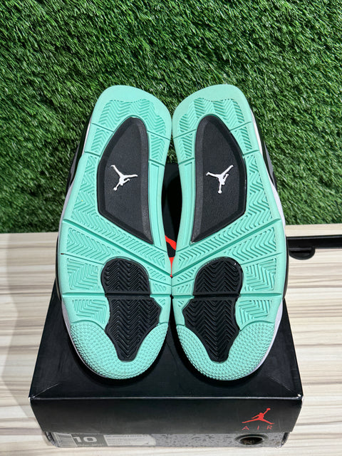 Jordan 4 Retro Green Glow Sz 10