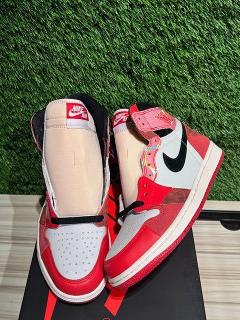 Jordan 1 Retro High OG Spider-Man Across the Spider-Verse Sz 8M