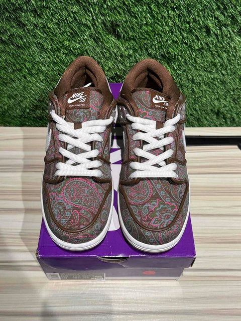 Nike SB Dunk Low Pro Paisley Brown Sz 8.5M.