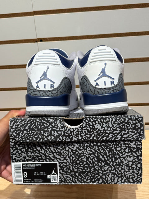 Jordan 3 Retro Midnight Navy Sz 9