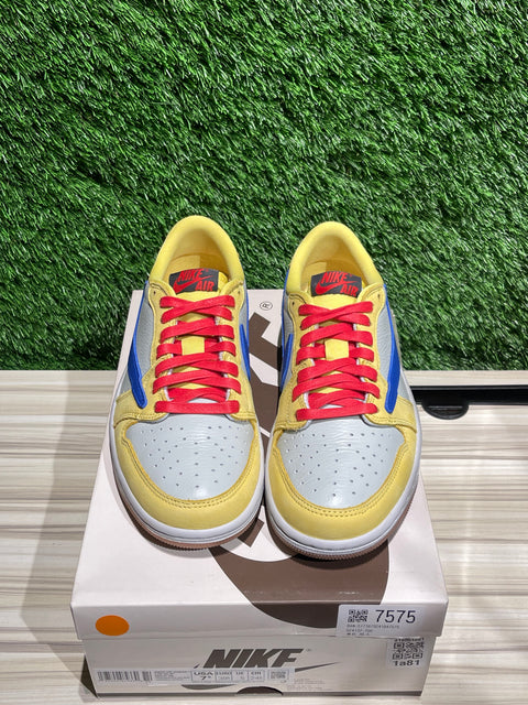 Jordan 1 Retro Low OG SP Travis Scott Canary (Women's) Sz 6M/7.5W