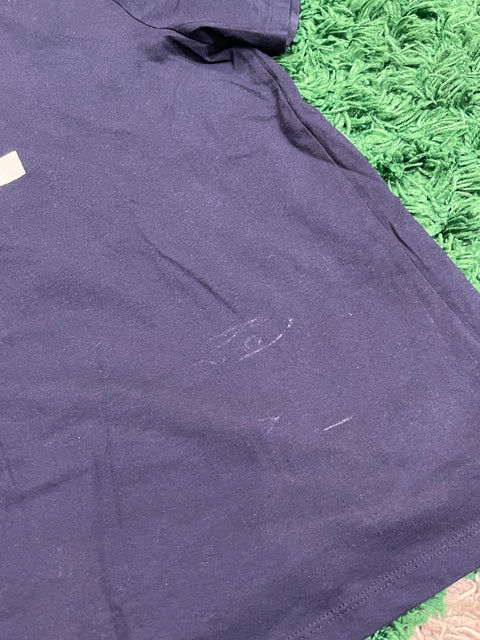 Polo Ralph lauren Navy Shirt With White RL Logo Graphic