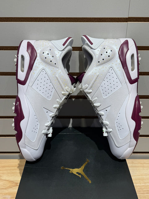 Jordan 6 Retro Low Golf NRG Bordeaux Sz 12.5
