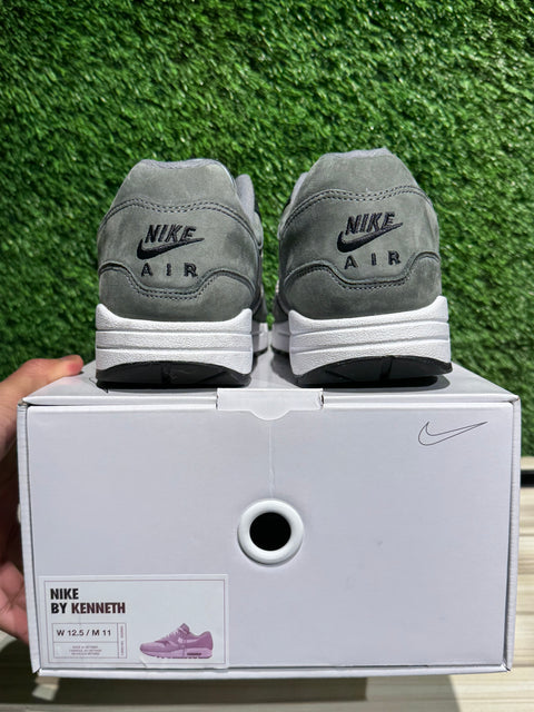 Dark Grey Suede Nike Air Max 1 By You Sz 11