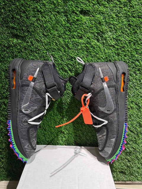 Nike Air Force 1 Mid Off-White Black Sz 11.5M