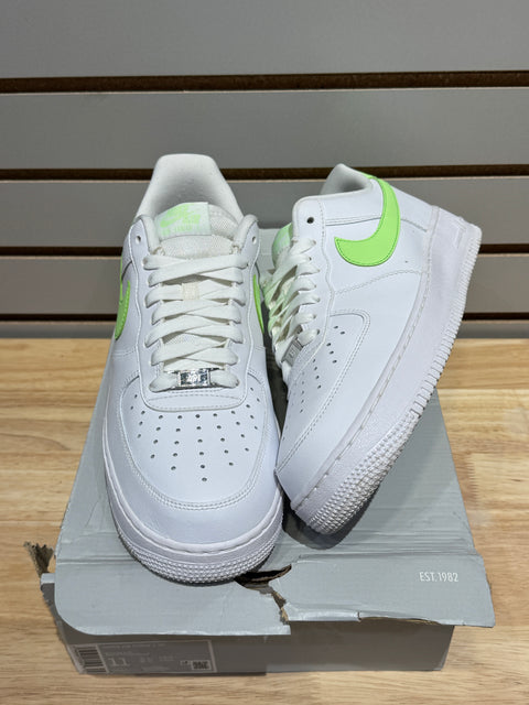 Nike Air Force 1 Low '07 White Lime Blast (Women's) Sz 9.5M
