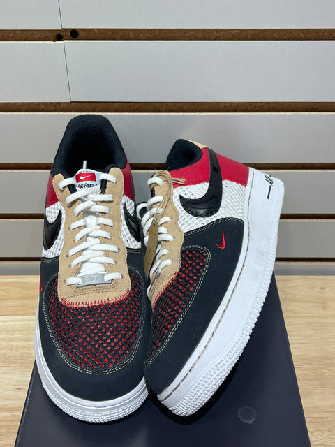 Nike Air Force 1 Low '07 LV8 Gym Red Black Sz 10.5