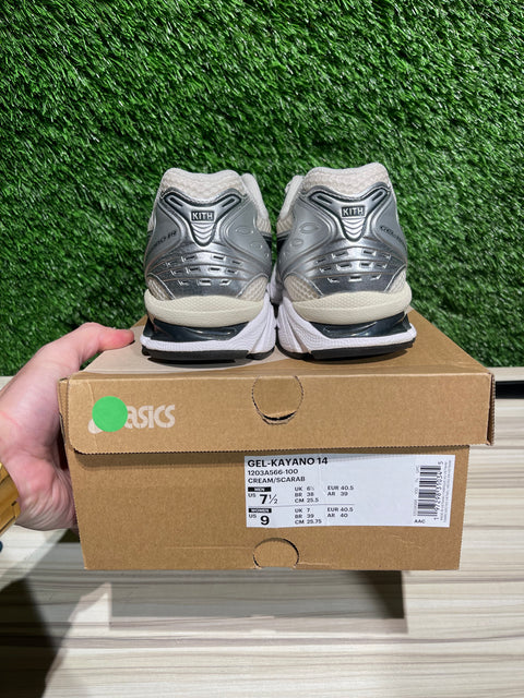 ASICS Gel-Kayano 14 Kith Cream Scarab (2024) Sz 7.5M