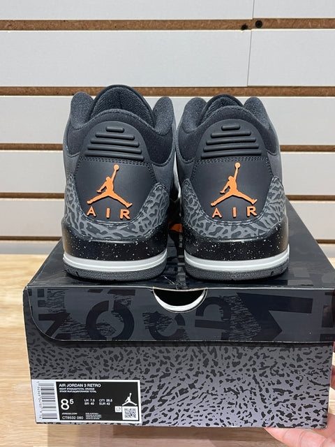 Jordan 3 Retro Fear Pack (2023) Sz 8.5M