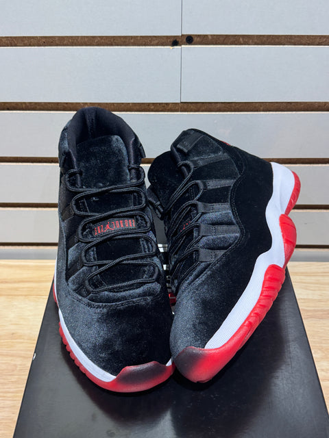 Jordan 11 Retro Bred Velvet (Women's) Sz 9.5M