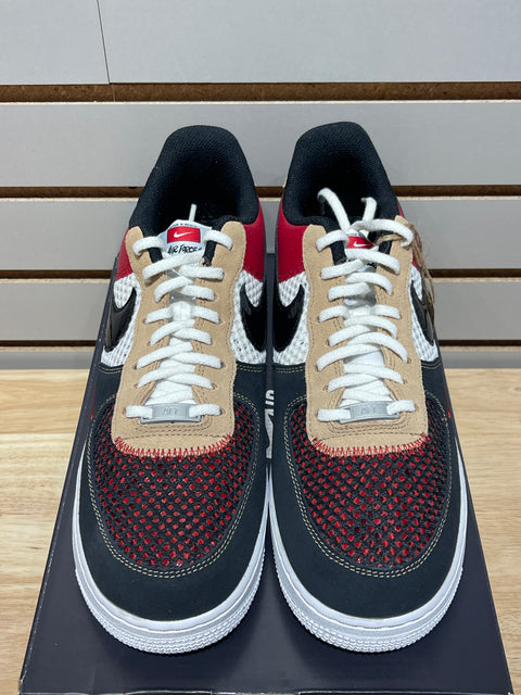 Nike Air Force 1 Low '07 LV8 Gym Red Black Sz 10.5