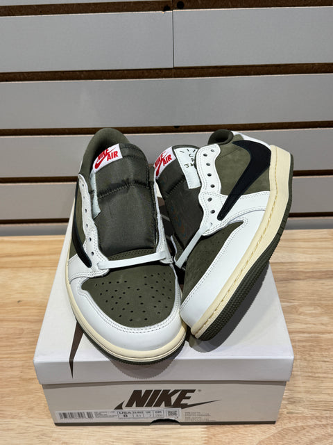 Jordan 1 Retro Low OG SP Travis Scott Medium Olive Sz 8