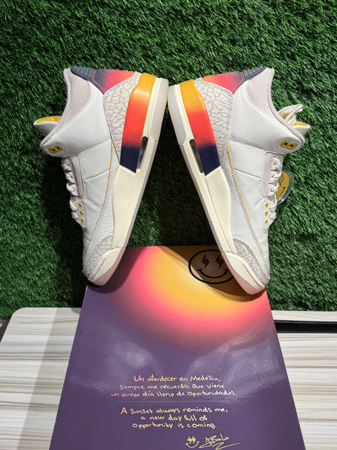 Jordan 3 Retro SP J Balvin Medellín Sunset Sz 10.5