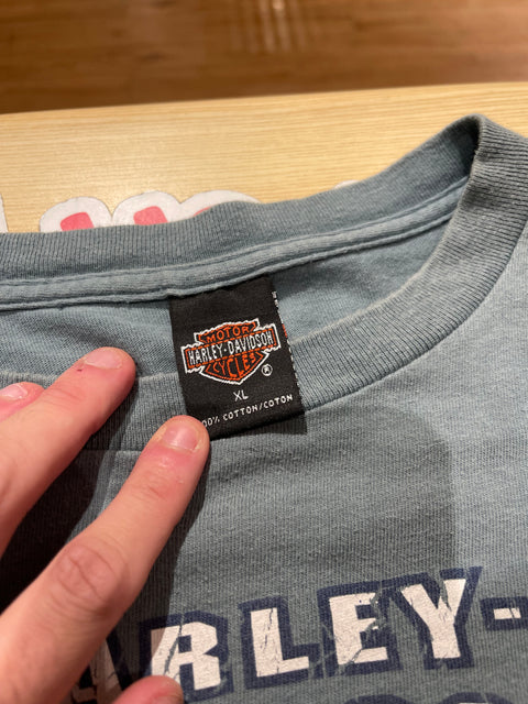 2000 Vintage Memphis Tennessee American Flag 1903 Harley Davidson Tee Sz XL