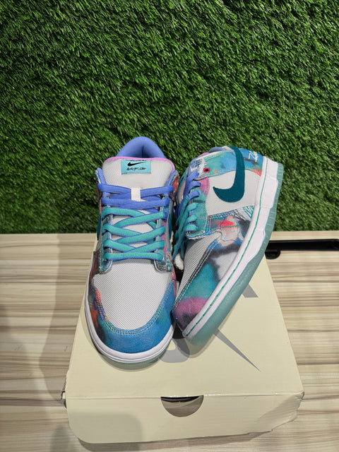 Nike SB Dunk Low Futura Laboratories Bleached Aqua Sz 10.5