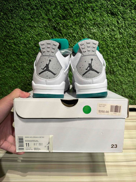 Jordan 4 Retro Lucid Green Rasta (Women's) Sz 9.5M/11W