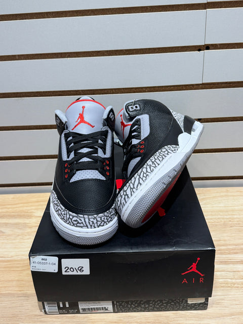 Jordan 3 Retro Black Cement (2018) Sz 11