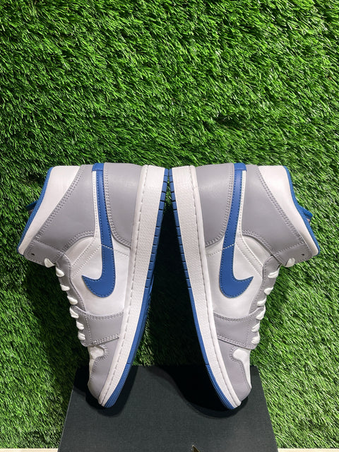 Jordan 1 Mid True Blue Sz 10