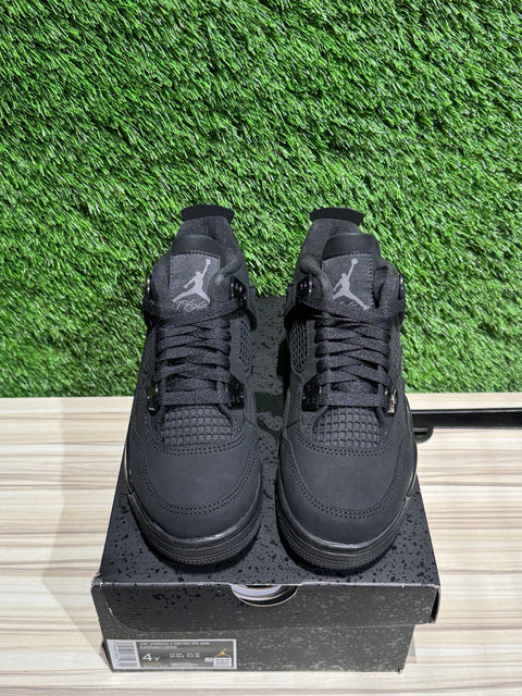 Jordan 4 Retro Black Cat (2025) (GS) Sz 4Y