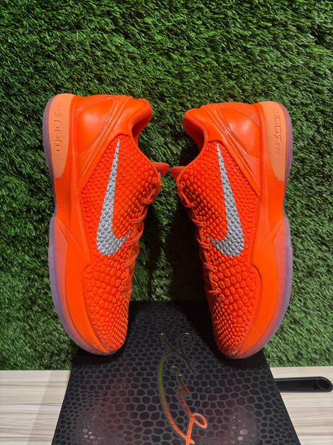 Nike Kobe 6 Protro Total Orange Sz 12