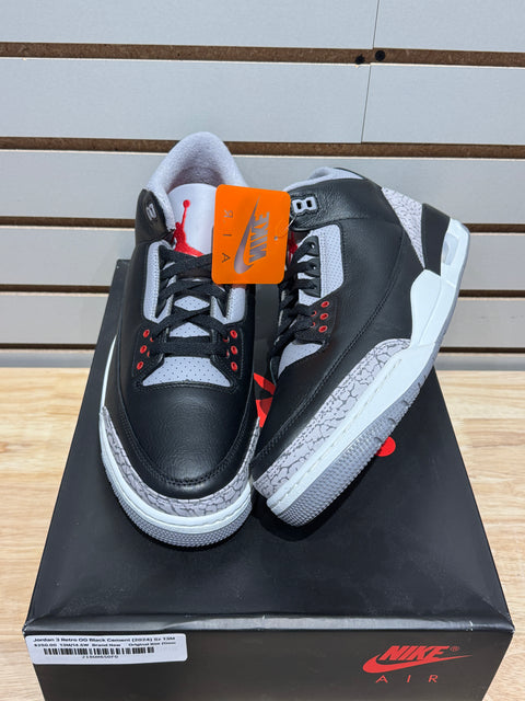 Jordan 3 Retro OG Black Cement (2024) Sz 13M