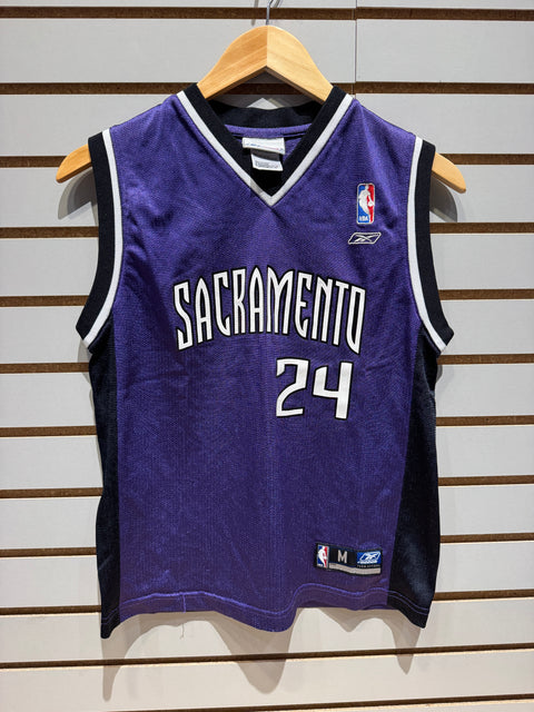 Vintage 2000s Kids Reebok Sacramento Kings Bobby Jackson #24 Jersey Sz M