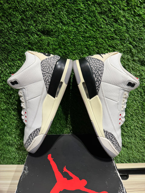 Jordan 3 Retro White Cement Reimagined Sz 9