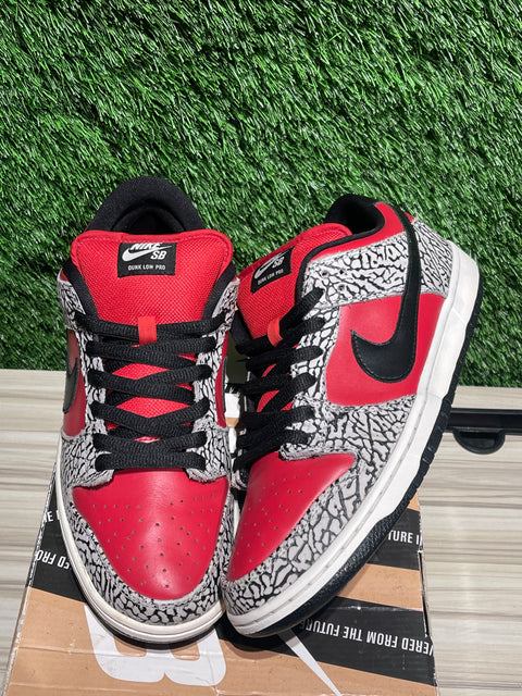 Nike SB Dunk Low Supreme Red Cement (2012) Sz 10.5M