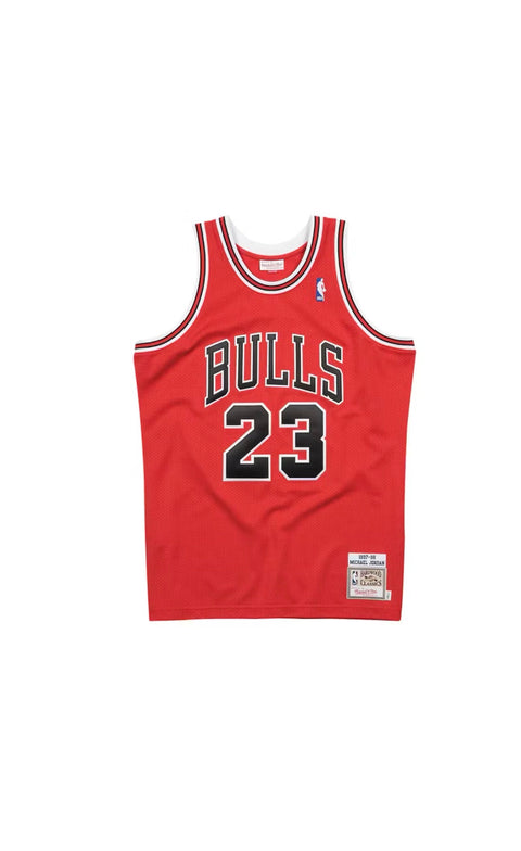 NWT Mitchell & Ness Michael Jordan Chicago Bulls 1997-98 Red Authentic Jersey Sz 40(M)