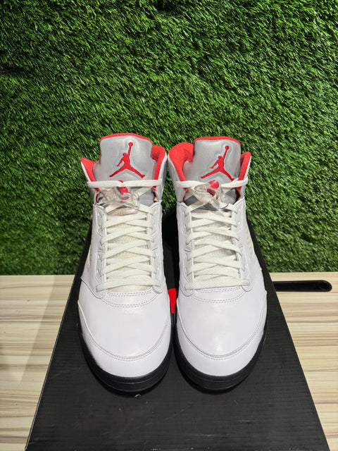 Jordan 5 Retro Fire Red Silver Tongue (2020) Sz 13