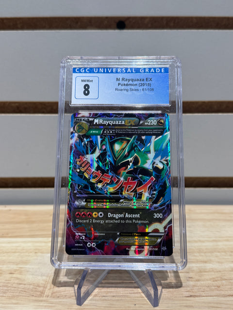 Pokémon M Rayquaza EX (61) - XY - Roaring Skies (ROS) CGC 8