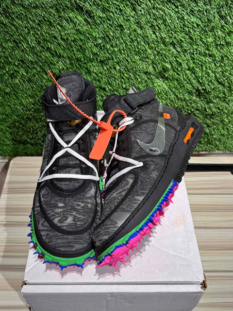 Nike Air Force 1 Mid Off-White Black Sz 11.5M