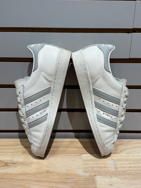 adidas Superstar 82 Cloud White Metal Grey Sz 9.5