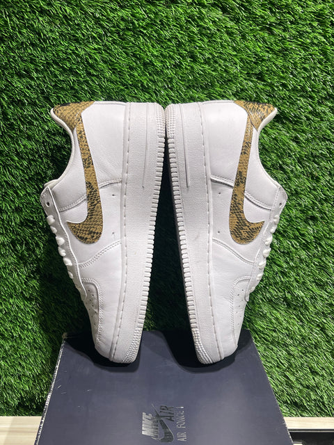 Nike Air Force 1 Low Retro Ivory Snake Sz 9