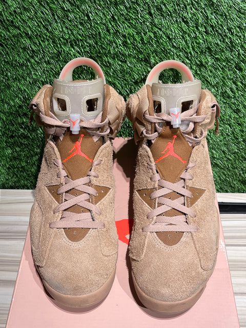 Jordan 6 Retro Travis Scott British Khaki Sz 12M